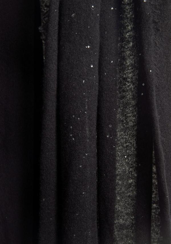 Rose & Lini FALIERO SARTI CASHMERE “ARIEL” BLACK STOLE Sottocosto