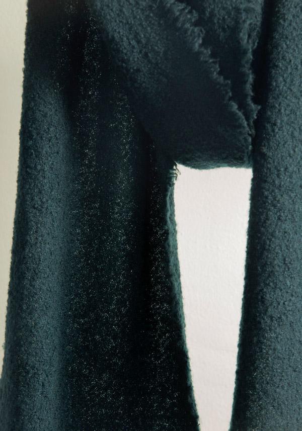 Rose & Lini FALIERO SARTI WOOL & CASHMERE “ALEXINA” PETROL SCARF Economico