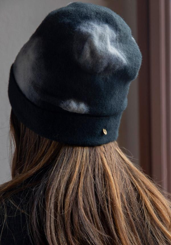 Rose & Lini YESEY “POPPINS” BLACK WOOL HAT Offerta natalizia
