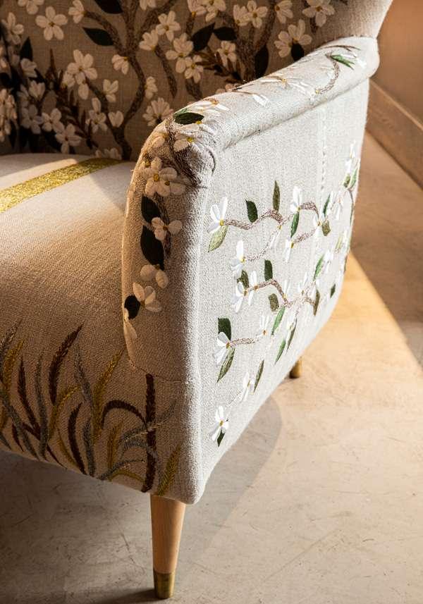 Rose & Lini BOKJA “MICKEY PRIMAVERA” FLORAL ARMCHAIR Prezzo basso
