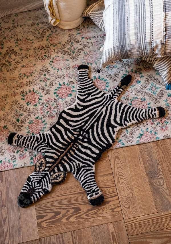 Rose & Lini DOING GOODS “STRIPEY ZEBRA” SMALL RUG Only for today
