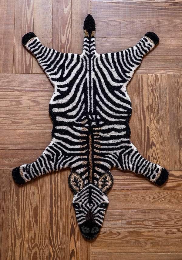 Rose & Lini DOING GOODS “STRIPEY ZEBRA” SMALL RUG Only for today
