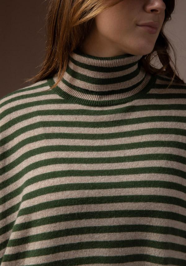 Rose & Lini ABSOLUT CASHMERE “PONCHO JOANNA” STRIPES Negozi Online