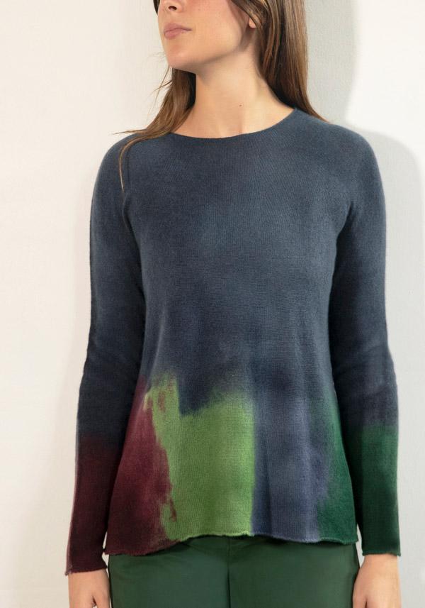 Rose & Lini FISSORE CASHMERE “BRUCO 71” KNIT DENIM Consegna Veloce