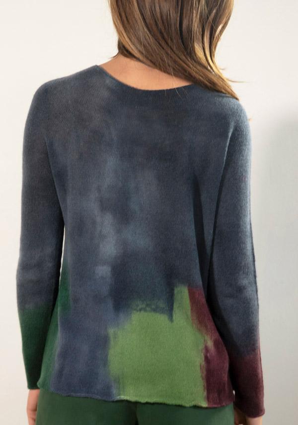 Rose & Lini FISSORE CASHMERE “BRUCO 71” KNIT DENIM Consegna Veloce
