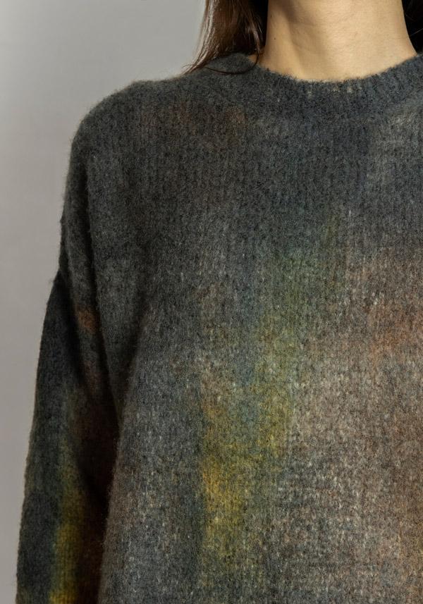 Rose & Lini FISSORE CASHMERE “MARIANNE 17” CHARCOAL PULLOVER Promozione Limitata