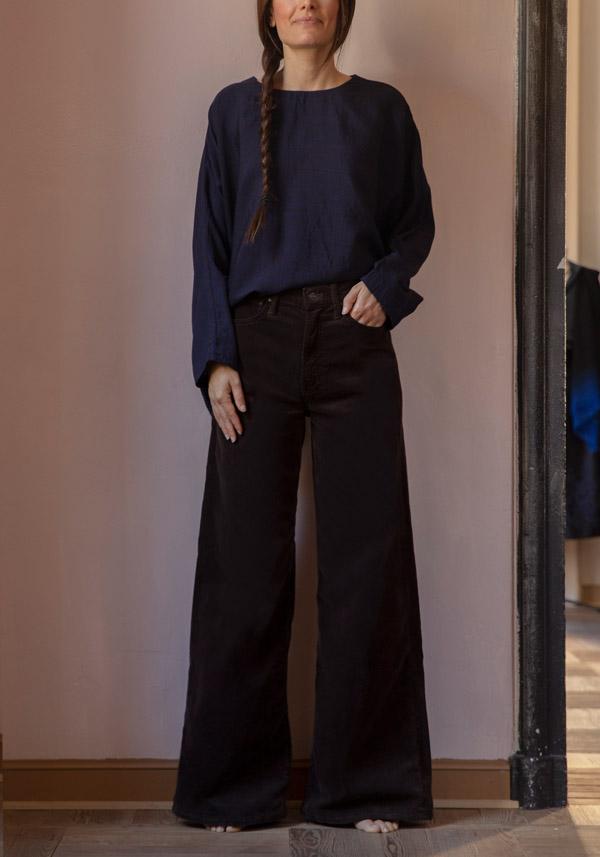 Rose & Lini MOTHER DENIM “THE DITCHER ROLLER ZIP SNEAK” ESPRESSO JEANS Offerte