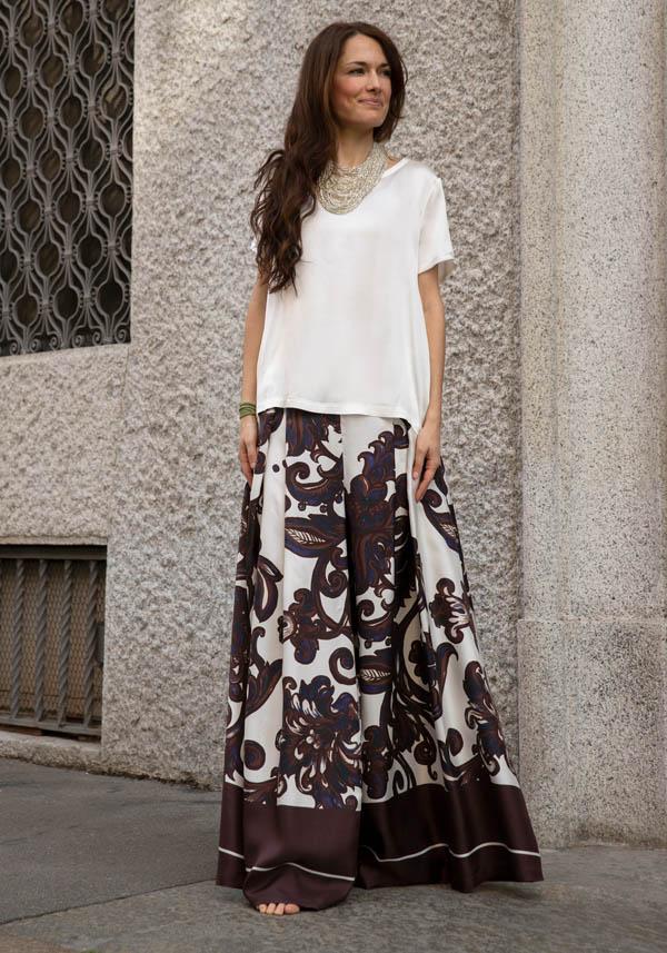 Rose & Lini INBACX SILK “MALI” WHITE SHIRT Prezzo di fabbrica