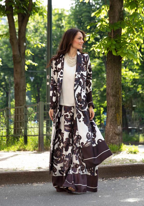 Rose & Lini INBACX SILK “MALI” WHITE SHIRT Prezzo di fabbrica