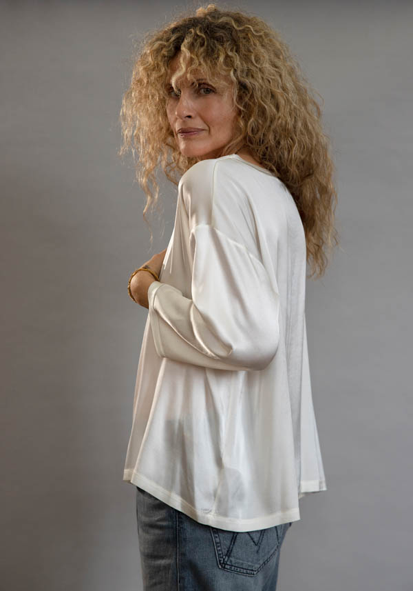 Rose & Lini INBACX SILK “MALTA” WHITE SHIRT Offerta speciale