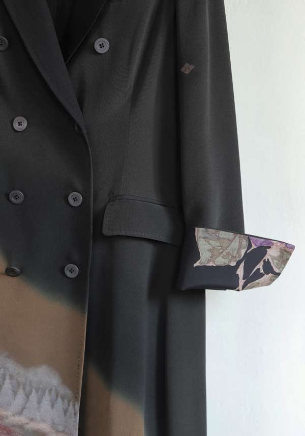 Rose & Lini IBRIGU UNIQUE SILK COAT “CP13 #3” || Size 42 Cyber Monday