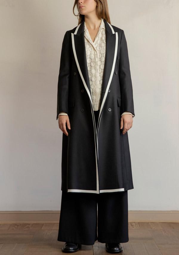 Rose & Lini IBRIGU UNIQUE SILK COAT “920” BLACK Offerta natalizia