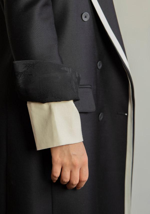 Rose & Lini IBRIGU UNIQUE SILK COAT “920” BLACK Offerta natalizia