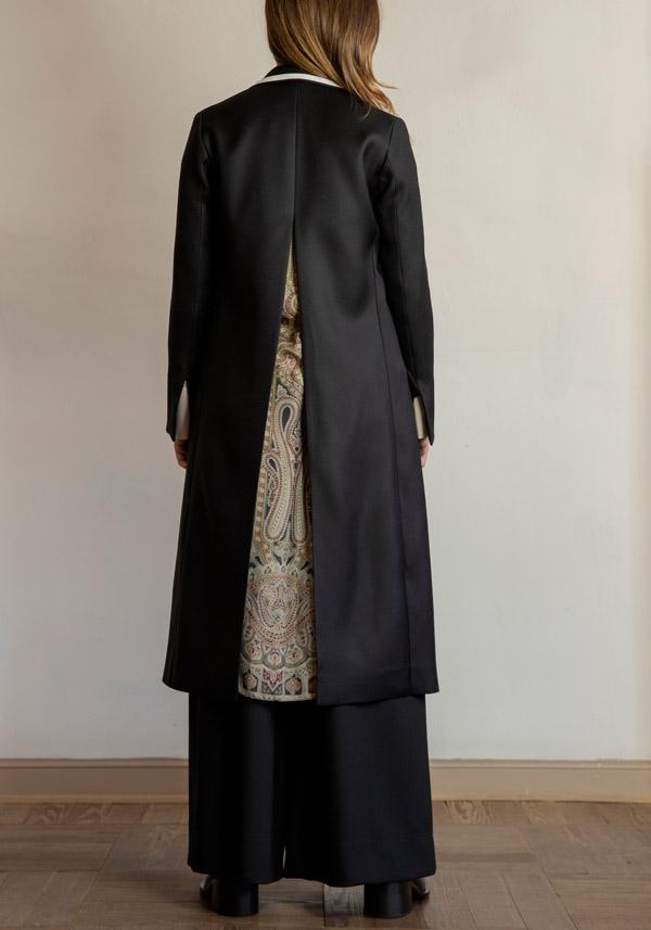 Rose & Lini IBRIGU UNIQUE SILK COAT “920” BLACK Offerta natalizia