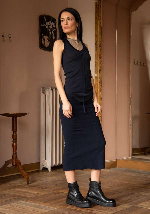Rose & Lini MARC LE BIHAN “DEBARD 2816” INDIGO TOP Online Outlet