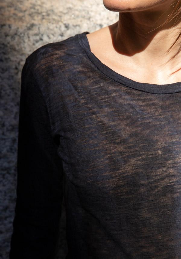 Rose & Lini GILDA MIDANI “NEW ROUND TOP” BLACK Liquidazione