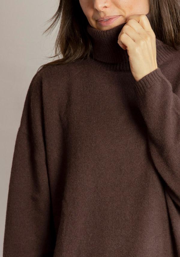 Rose & Lini STEFANO MORTARI CASHMERE “DOLCEVITA 5143” BROWN PULL Ritorno libero