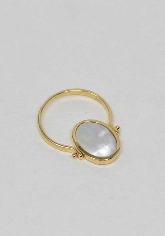 Rose & Lini MAITEA “SAINT TROPEZ” DOUBLE FACE GOLD RING 50% di sconto per tempo limitato