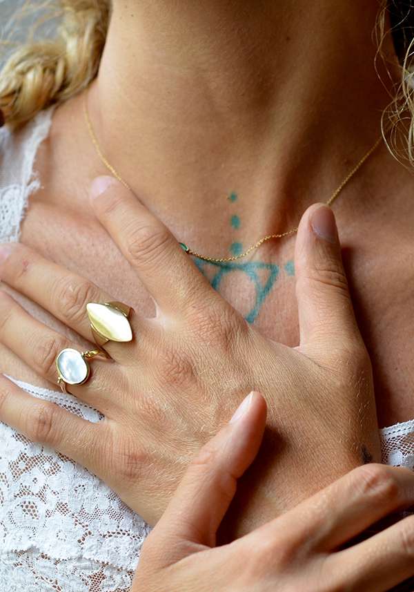 Rose & Lini MAITEA “MAYA” GOLD RING Consegna Veloce