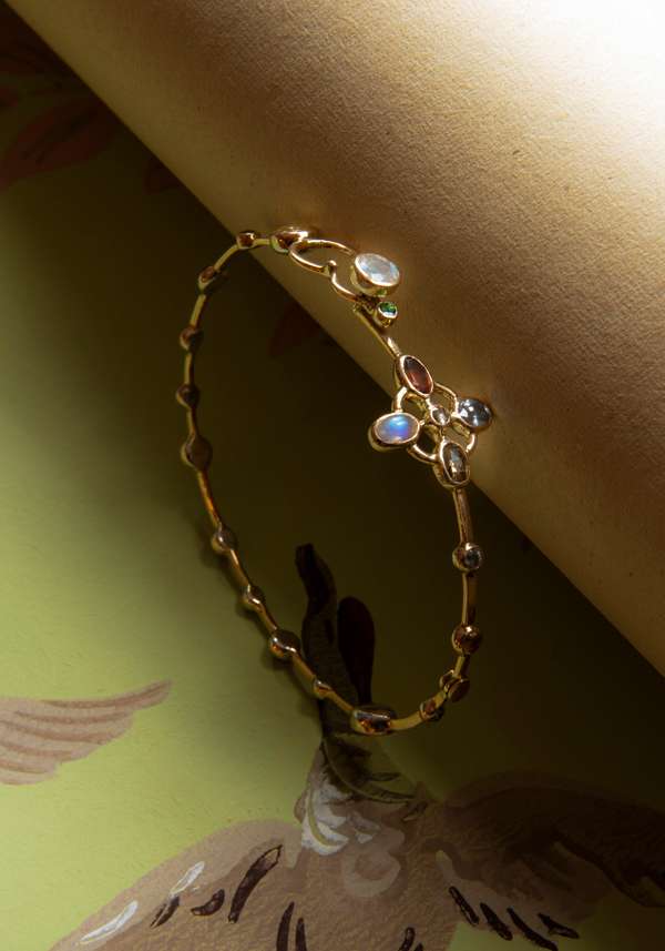Rose & Lini DORETTE GOLD STUDDED “JARDINAGE BRACELET” #1 Fino Al -60%