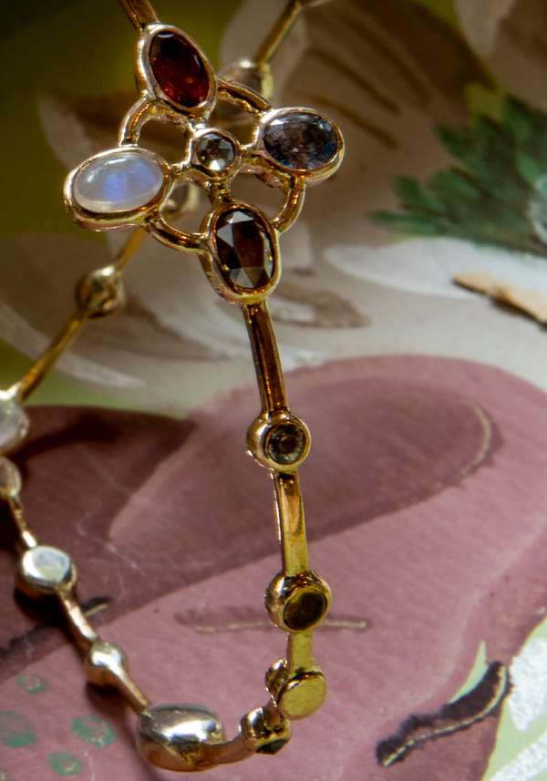 Rose & Lini DORETTE GOLD STUDDED “JARDINAGE BRACELET” #1 Fino Al -60%