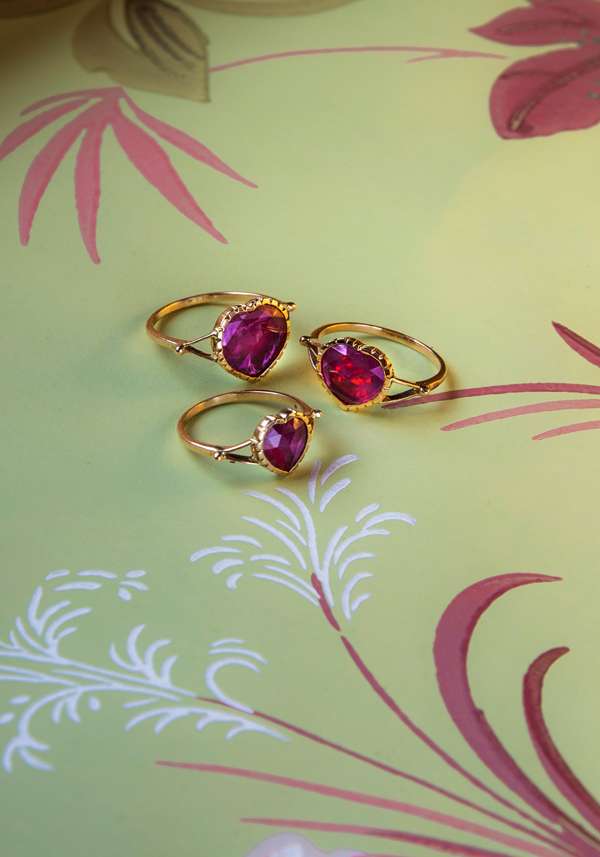 Rose & Lini DORETTE LARGE “BAGUE COEUR” GOLD RING Shopping Online