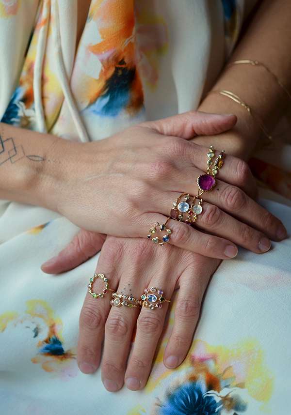Rose & Lini DORETTE LARGE “BAGUE COEUR” GOLD RING Shopping Online
