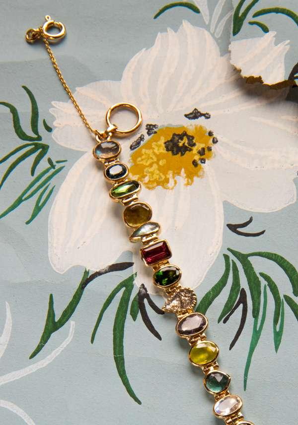 Rose & Lini DORETTE GOLD STUDDED “SOUPLE BRACELET” Affare Del Giorno