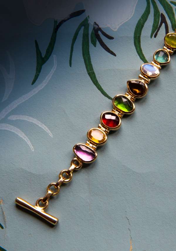 Rose & Lini DORETTE GOLD STUDDED “SOUPLE BRACELET” Affare Del Giorno