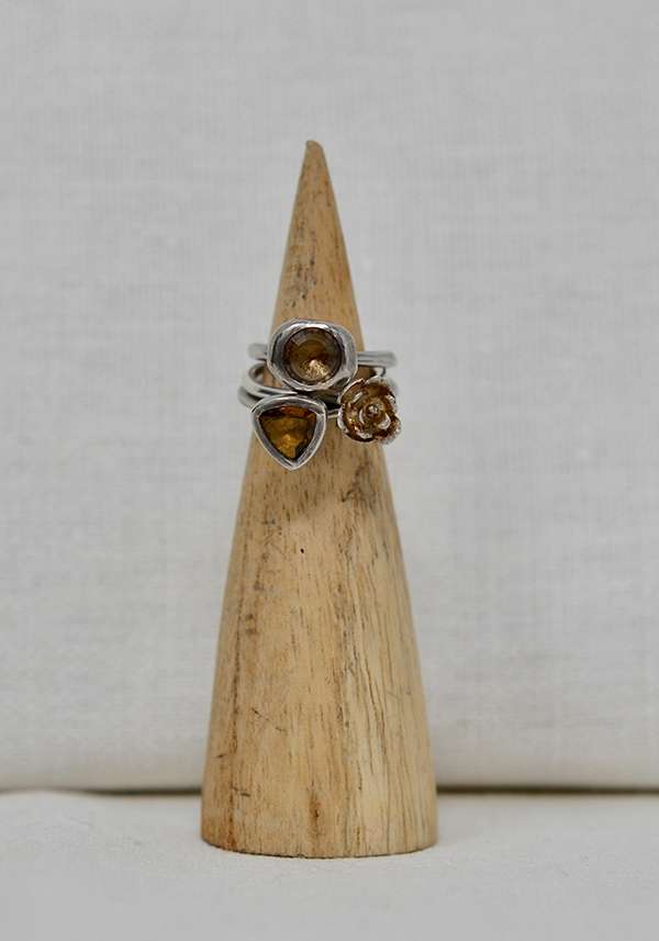 Rose & Lini ROSAMARIA SILVER AND QUARTZ “DEVINA” RING Flash Sale