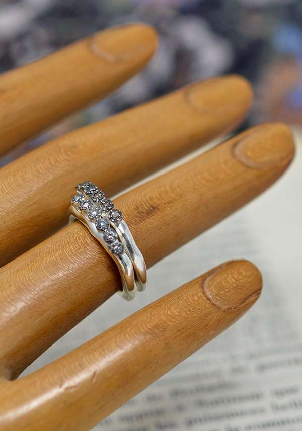 Rose & Lini ROSAMARIA COGNAC DIAMONDS “POPPY” RING Cyber Monday