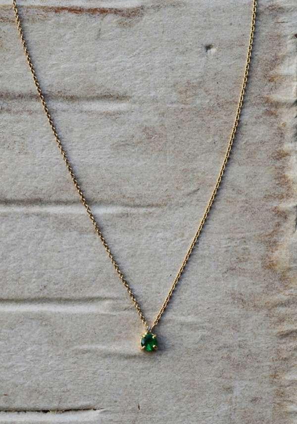 Rose & Lini 5 OCTOBRE “LEWIS” EMERALD NECKLACE Smaltimento dello stoccaggio