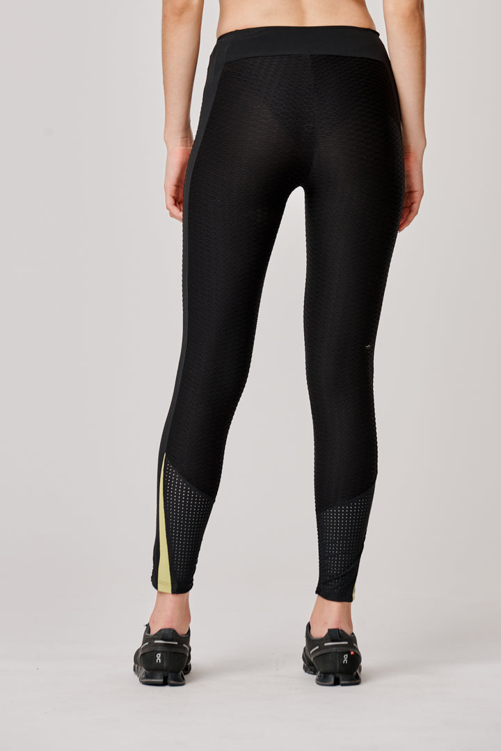 Sàpopa Lalla 3D Texture Yellow Leggings Vendita Calda