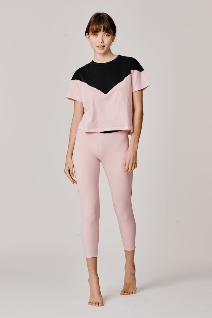 Sàpopa Valeria Crop Pink Leggings Sottocosto