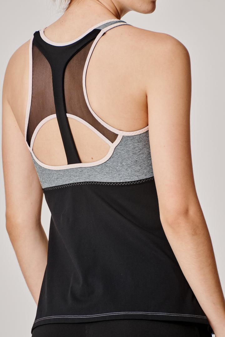 Sàpopa Classico Grey-Pink Tank Top Sconto