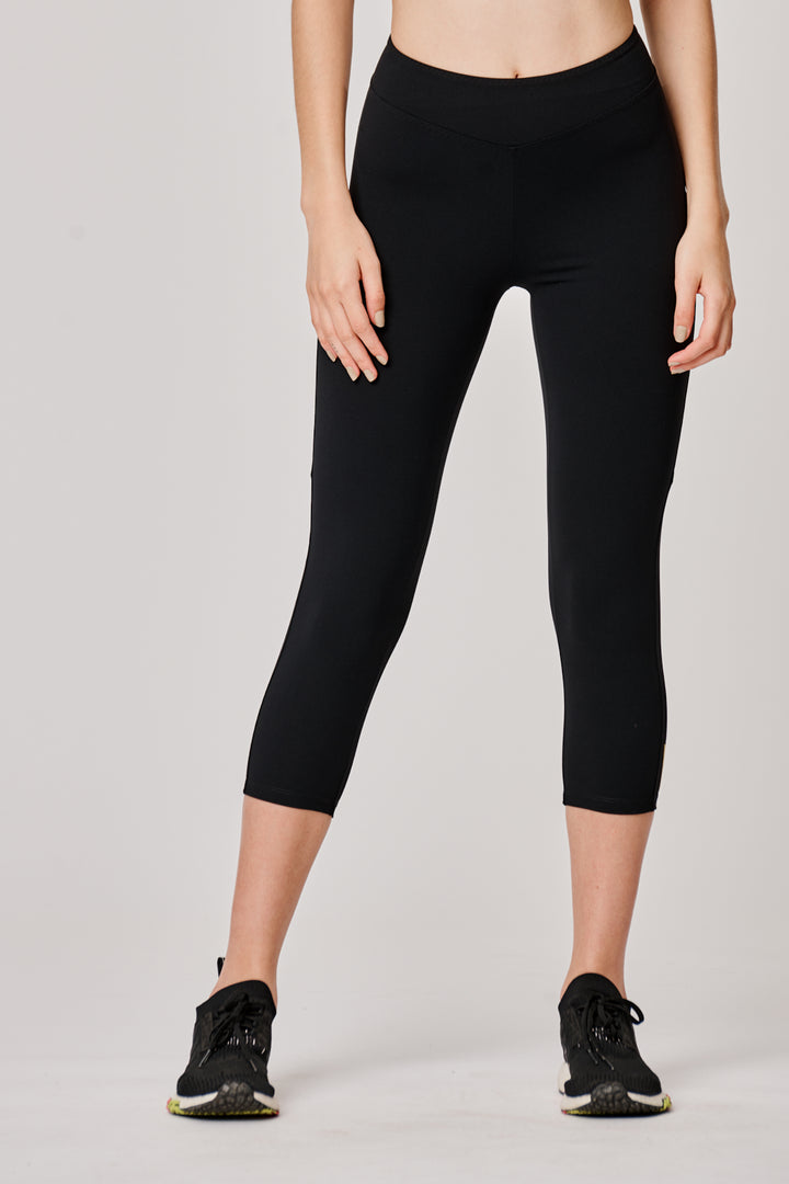 Sàpopa Valeria Crop Black Leggings In Vendita