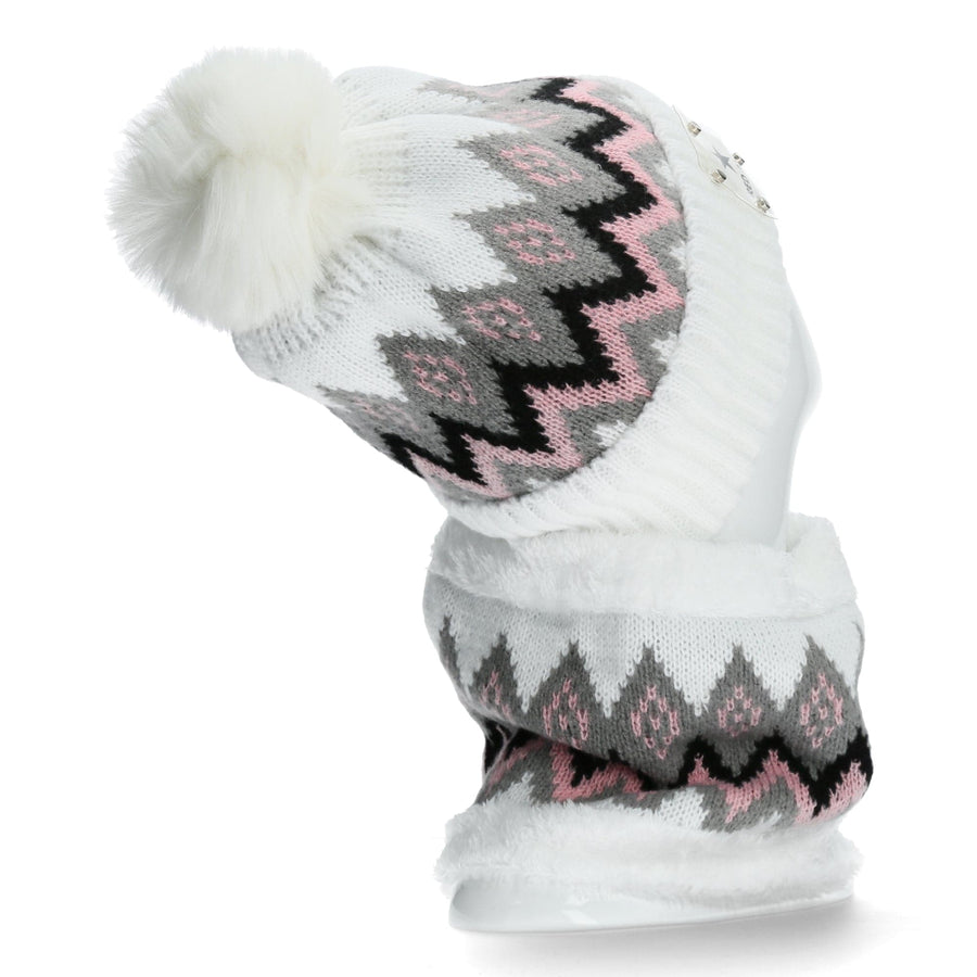 Scarpe Vita Duo Bonnet et cache cou blanc à motifs Offerta temporanea