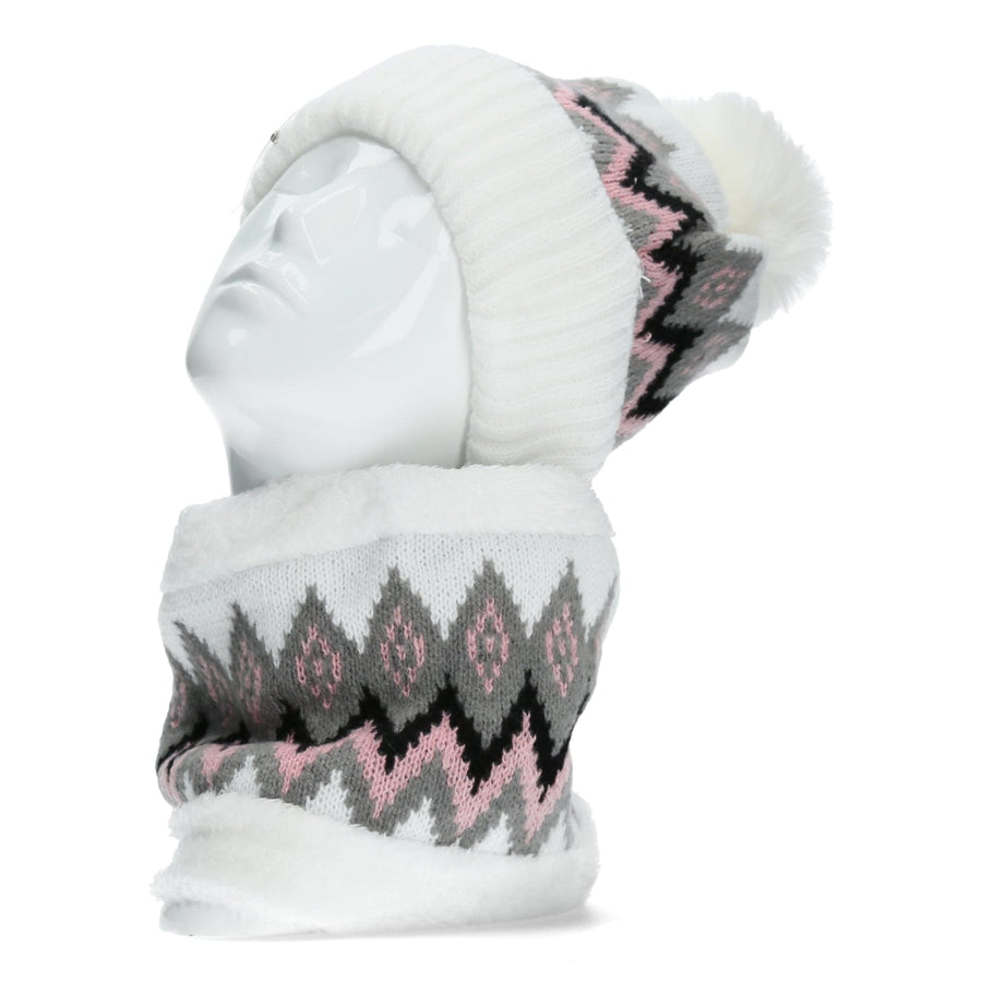 Scarpe Vita Duo Bonnet et cache cou blanc à motifs Offerta temporanea