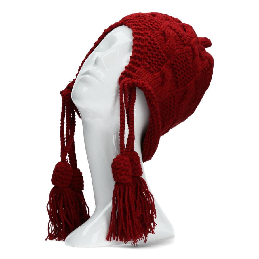 Scarpe Vita Bonnet ethnique en tricot rouge Online Outlet