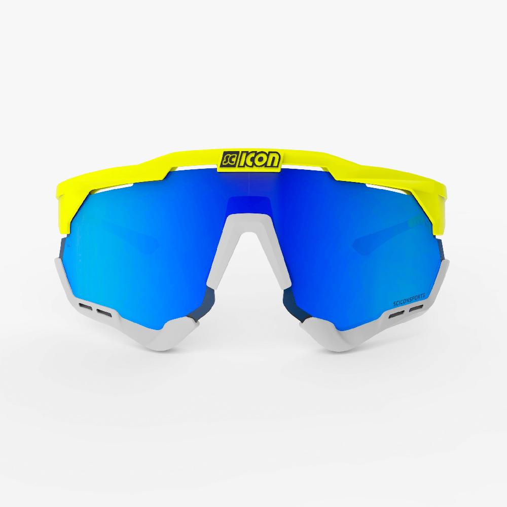 Scicon Aeroshade XL Occhiali Ciclismo Giallo Fluo/Blu Online