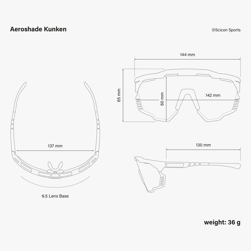 Scicon Aeroshade Kunken Occhiali Ciclismo Giallo Fluo/Blu Outlet