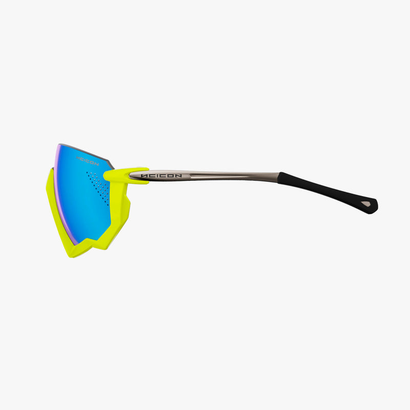 Scicon Aerojet Occhiali Ciclismo Giallo Fluo/Blu Saldi