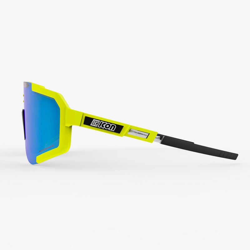 Scicon Occhiali Sportivi Aeroscope Giallo Fluo/Blu Vendita Calda