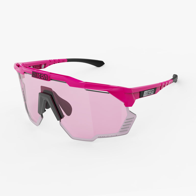 Scicon Aeroshade Kunken Occhiali Ciclismo Rosa Fluo/Blu Negozio