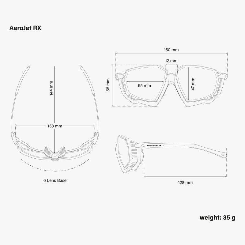 Scicon Aerojet Occhiale da vista per Ciclismo Cristallo Nuova