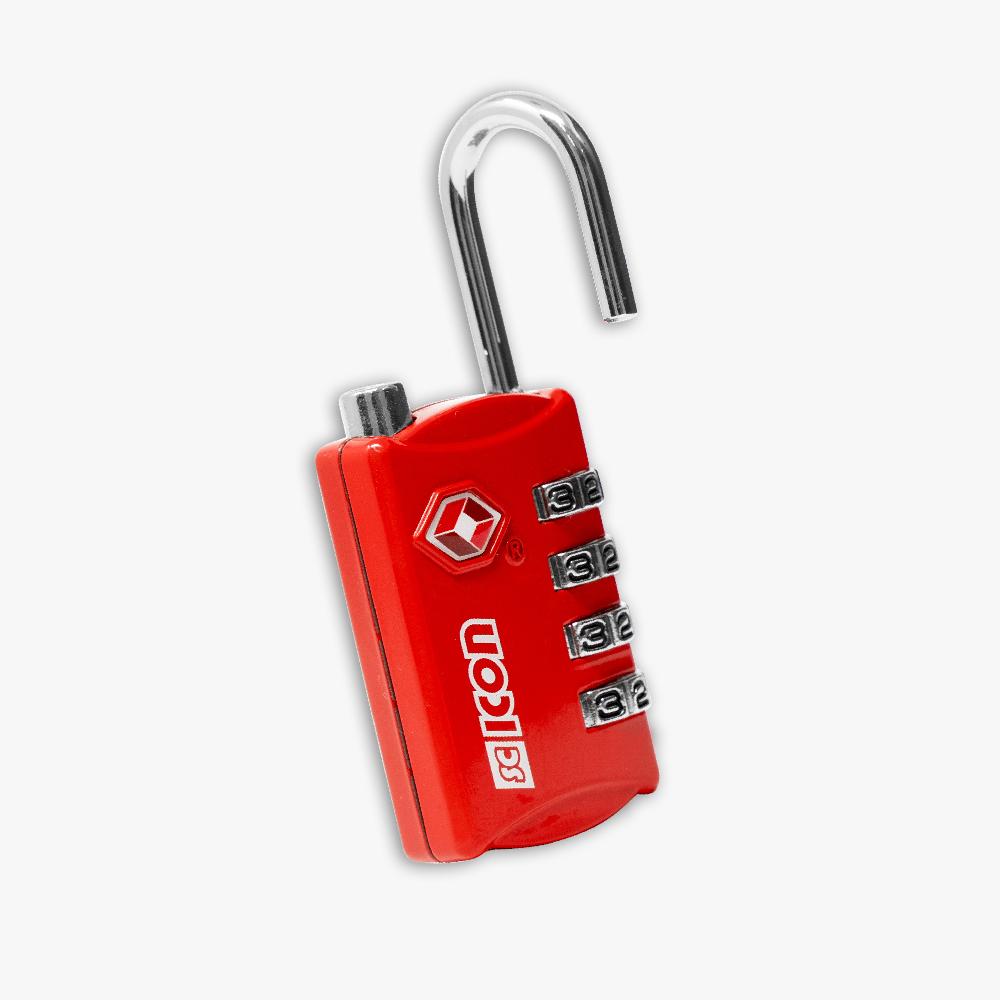 Scicon Lucchetto a combinazione Rosso Consegna Veloce