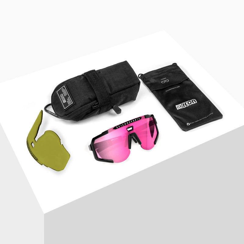 Scicon Occhiali Sportivi Aeroscope Antracite/Rosa Italy