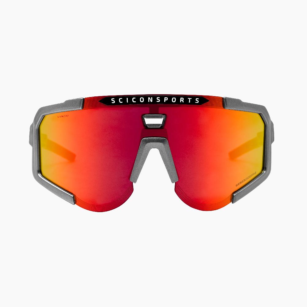 Scicon Occhiali Sportivi Aeroscope Antracite/Rosso In Linea