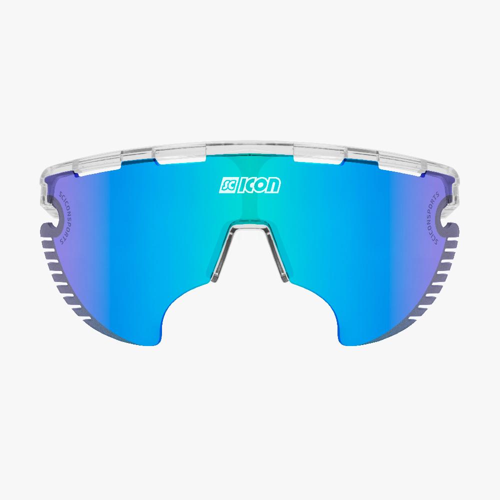 Scicon Occhiali Sportivi Aerowing Lamon Cristallo/Lente Blu Promozione Limitata