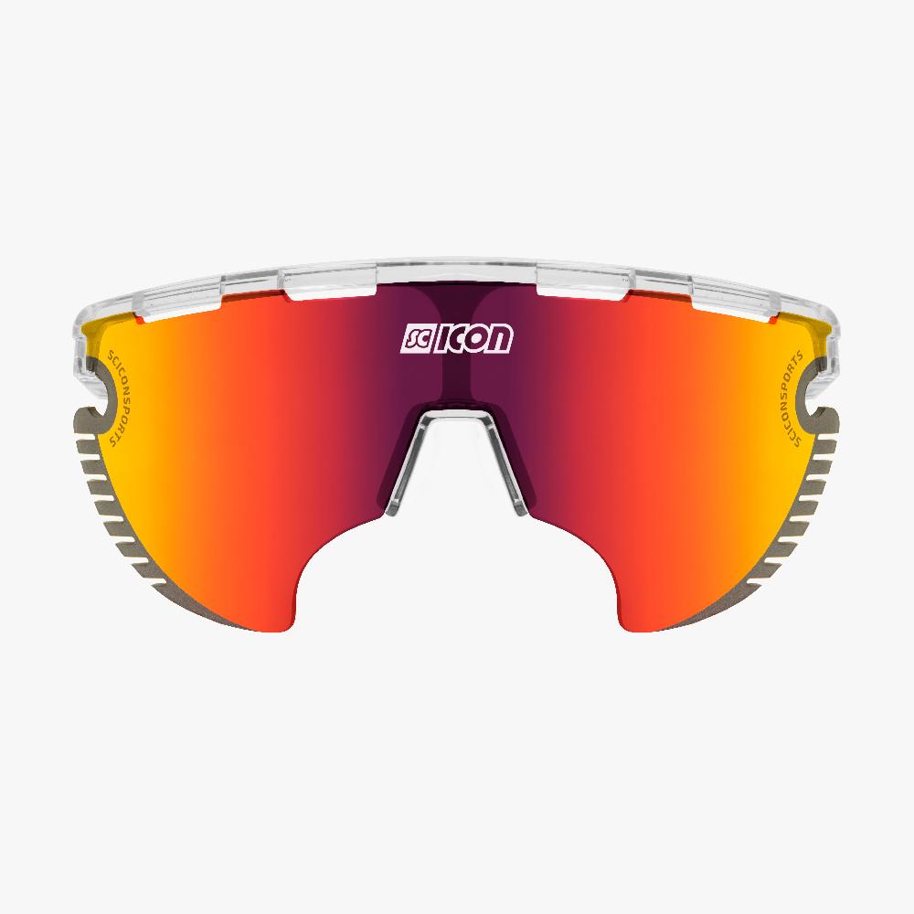 Scicon Occhiali Aerowing Lamon Cristallo/Lente Rossa Specchiata In Vendita